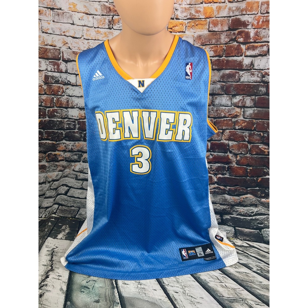 VTG Rare Allen Iverson‎ Denver Nuggets #3 Adidas NBA Jersey Mens XL Stitched